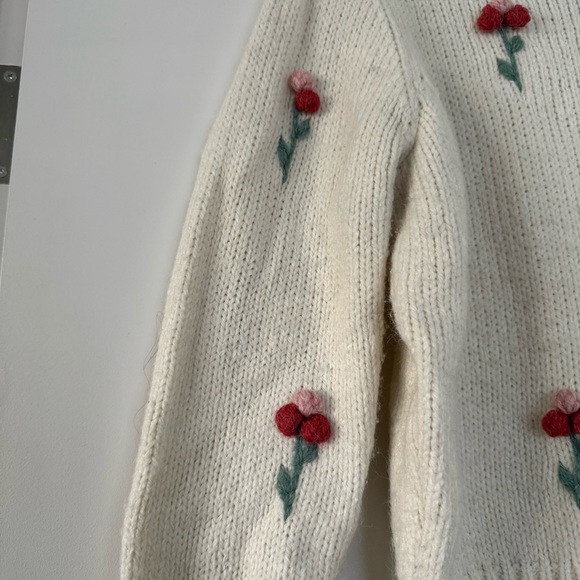 Floral Bauble Knit Turtleneck from Twik by Simons - Picture 3 of 5